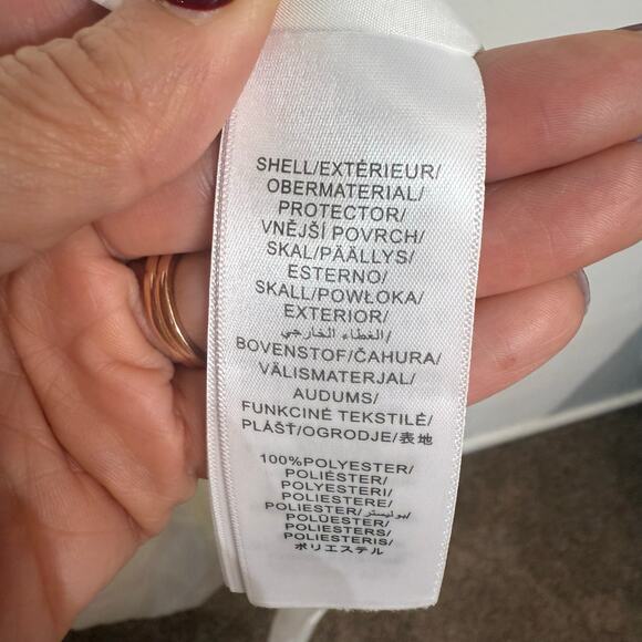 Aidan by Aidan Mattox Ivory V-Neck Draped Column Maxi Gown Sz 10 NWT - Picture 6 of 15